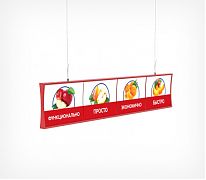 Подвесные и настенные системы. Пластиковый прайсборд. Прайсборд комплект, Доставка по России, самовывоз м.Перово